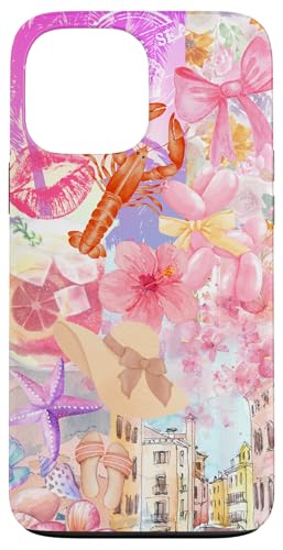 Super niedliches Pastell-Sommer-Kokett-Collage-Scrapbook Hülle für iPhone 13 Pro Max von Coquette Aesthetic