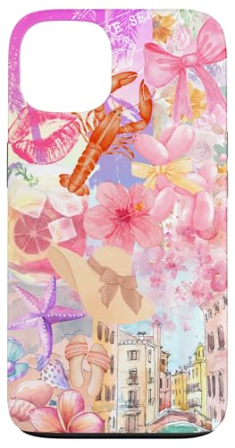 Super niedliches Pastell-Sommer-Kokett-Collage-Scrapbook Hülle für iPhone 13 von Coquette Aesthetic