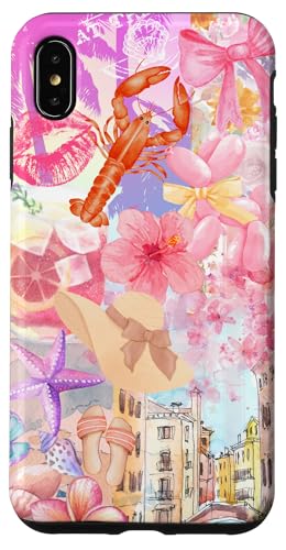 Super niedliches Pastell-Sommer-Kokett-Collage-Scrapbook Hülle für iPhone XS Max von Coquette Aesthetic
