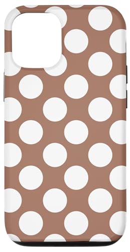Weiße Tupfen, Mokka-Mousse, hellbraune Farben Hülle für iPhone 12/12 Pro Weiße Tupfen, Mokka-Mousse, hellbraune Farben Hülle für iPhone 12/12 Pro von Coquette Aesthetic