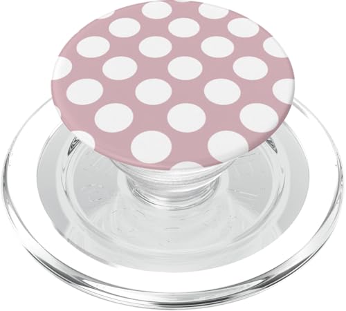 Weiße Tupfen Gelato Mauve Pastellfarben PopSockets PopGrip für MagSafe von Coquette Aesthetic