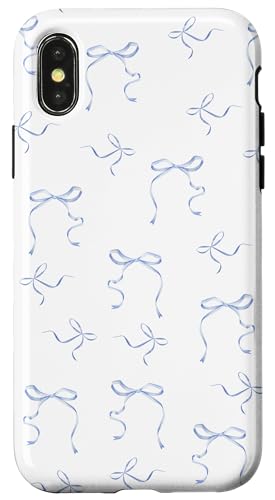 Hülle für iPhone X/XS Zierliche Schleifen Kokette Blau Bänder Schleifen Aquarell Mädchen Hülle für iPhone X/XS Zierliche Schleifen Kokette Blau Bänder Schleifen Aquarell Mädchen von Coquette Blue Ribbons Bows Flowers Watercolor Girl