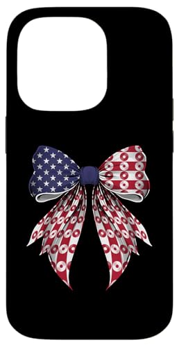 Vinyl-Schallplatte 4. Juli USA Amerikanische Flagge Patriotisches Mädchen Hülle für iPhone 14 Pro von Coquette Bow 4th of July US Flag Patriotic Gifts