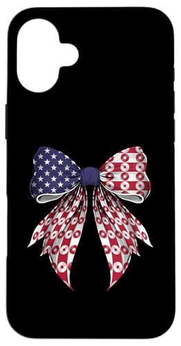 Vinyl-Schallplatte 4. Juli USA Amerikanische Flagge Patriotisches Mädchen Hülle für iPhone 16 Plus Vinyl-Schallplatte 4. Juli USA Amerikanische Flagge Patriotisches Mädchen Hülle für iPhone 16 Plus von Coquette Bow 4th of July US Flag Patriotic Gifts