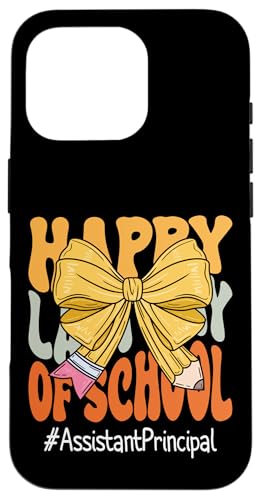 Assistent Principal Happy Last Day of School Kokette Schleife Hülle für iPhone 16 Pro Assistent Principal Happy Last Day of School Kokette Schleife Hülle für iPhone 16 Pro von Coquette Teachers Apparel Co.