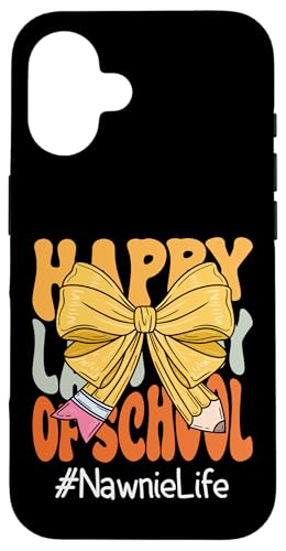 Nawnie Happy Last Day of School Kokette Schleife Hülle für iPhone 16 Nawnie Happy Last Day of School Kokette Schleife Hülle für iPhone 16 von Coquette Teachers Apparel Co.