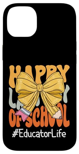 Pädagogin Happy Last Day of School Kokette Schleife Hülle für iPhone 14 Plus Pädagogin Happy Last Day of School Kokette Schleife Hülle für iPhone 14 Plus von Coquette Teachers Apparel Co.