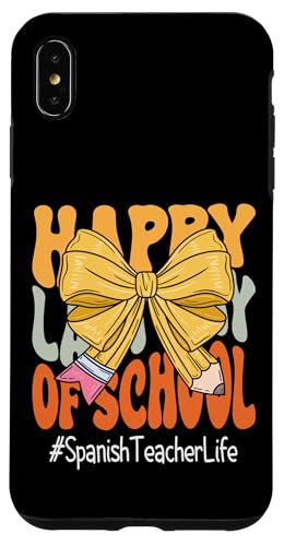 Spanischer Lehrer Happy Last Day of School Kokette Schleife Hülle für iPhone XS Max Spanischer Lehrer Happy Last Day of School Kokette Schleife Hülle für iPhone XS Max von Coquette Teachers Apparel Co.