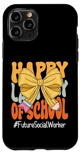 Zukünftige Sozialarbeiterin glücklich zum letzten Schultag Coquette Bow Hülle für iPhone 11 Pro Zukünftige Sozialarbeiterin glücklich zum letzten Schultag Coquette Bow Hülle für iPhone 11 Pro von Coquette Teachers Apparel Co.
