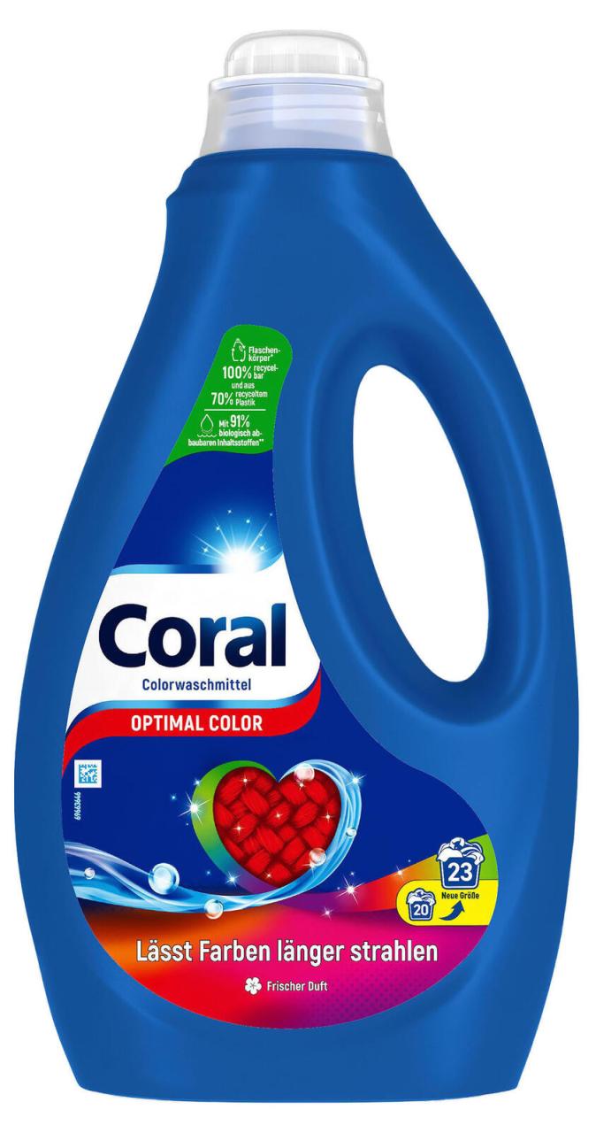 Coral Waschmittel frisch 1,15 l Coral Waschmittel frisch 1,15 l von Coral