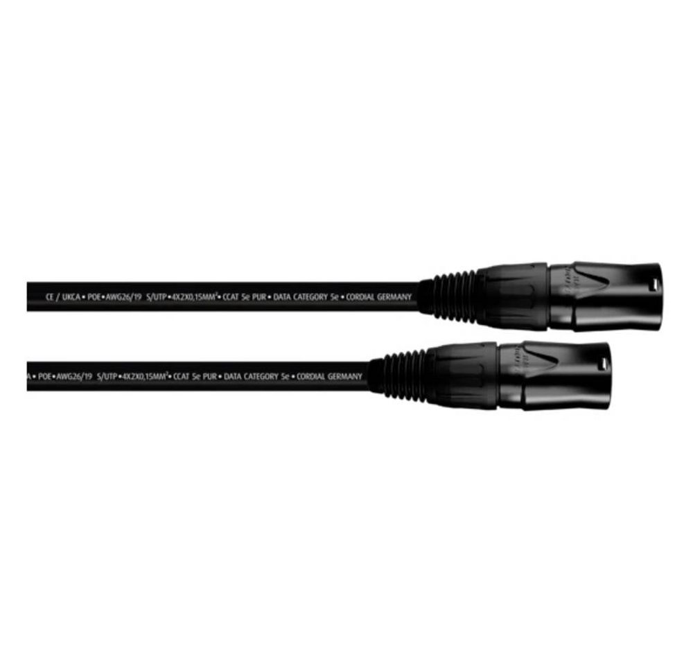 Cordial 0.3 m CCAT 5e PUR, NEUTRIK® 2 x NE8MXB1 LAN-Kabel von Cordial