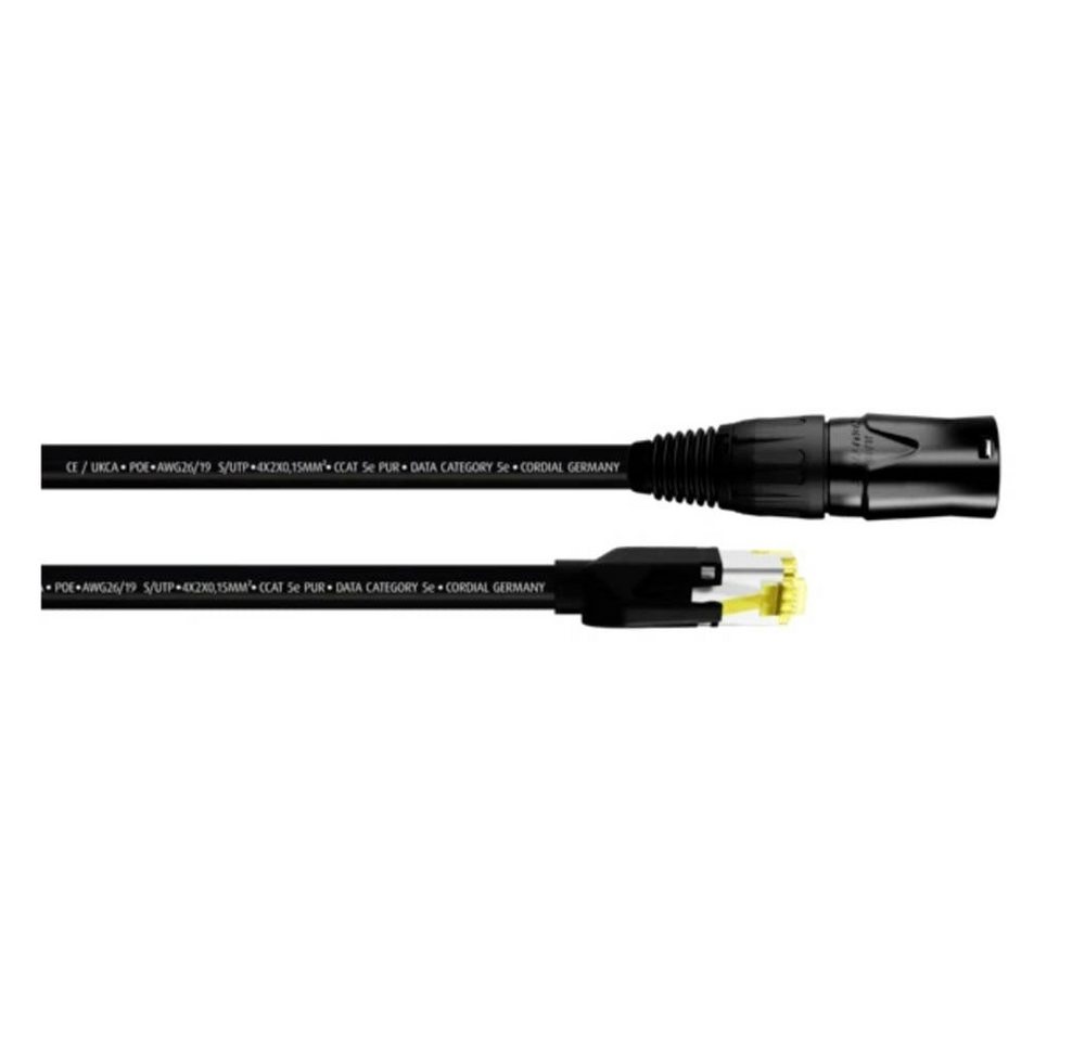 Cordial 0.3 m CCAT 5e PUR, NEUTRIK® NE8MXB1 / RJ 45 LAN-Kabel von Cordial