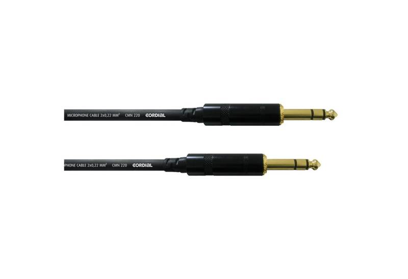 Cordial Audio-Kabel, CFM 0.3 VV Stereoklinkenkabel 0,3 m - Stereo Patchkabel von Cordial