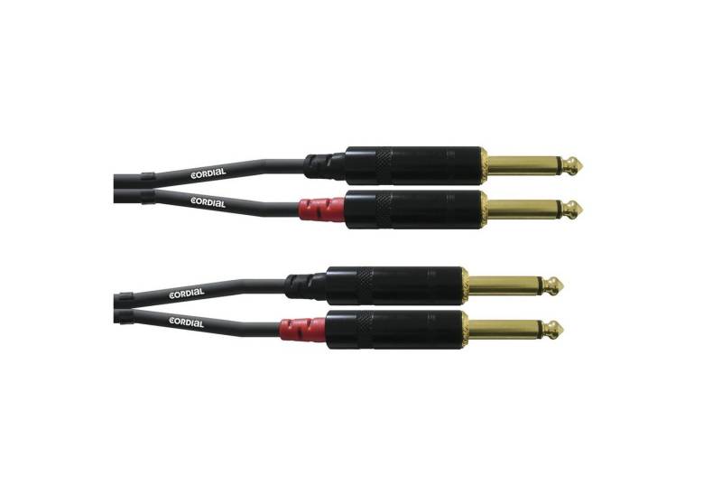 Cordial Audio-Kabel, CFU 0.3 PP Doppel-Klinkenkabel 0,3 m - Audiokabel von Cordial