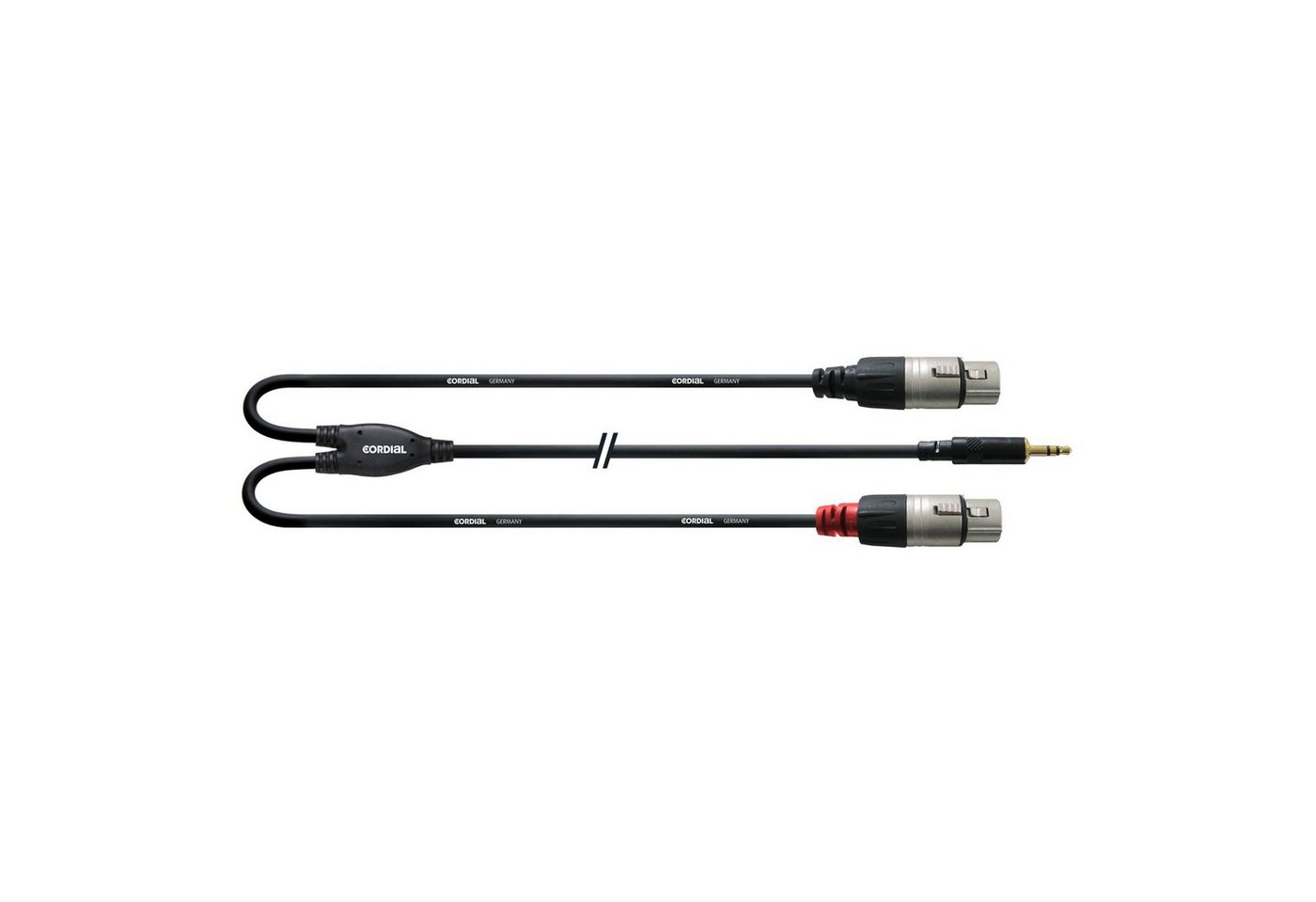 Cordial Audio-Kabel, CFY 1.8 WFF Y-Adapterkabel 1,8 m - Insertkabel von Cordial