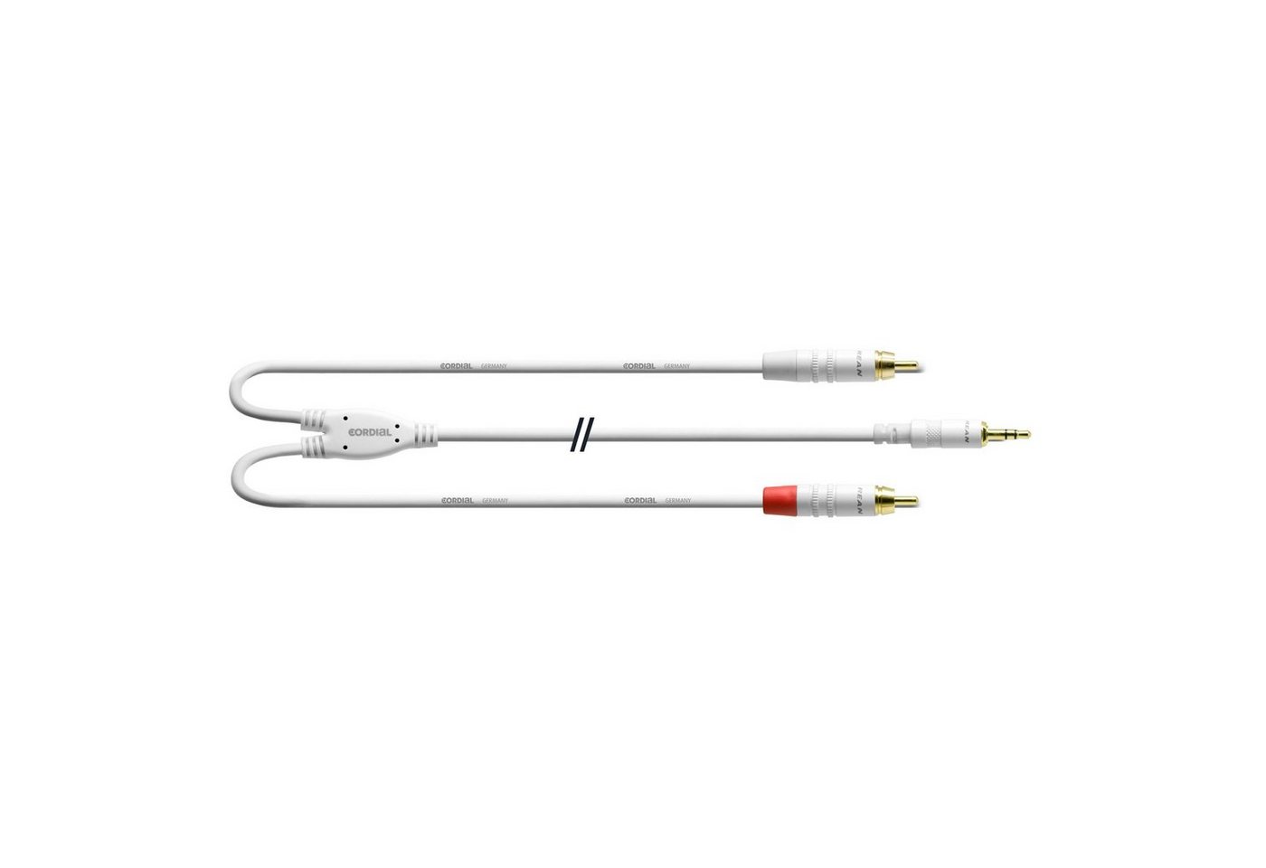 Cordial Audio-Kabel, CFY 6 WCC-SNOW Y-Adapterkabel 6 m - Insertkabel von Cordial