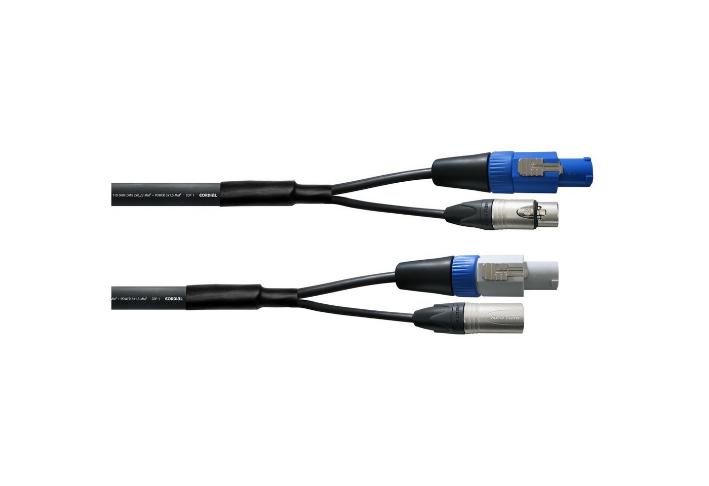 Cordial Audio-Kabel, CPH 1,5 DMX 1-5 PWR 1 Hybrid PWR/DMX Kabel 1,5m - Kabel von Cordial
