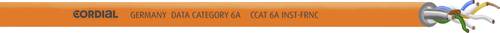 Cordial CCAT 6A INST-ORANGE 100 FRNC Netzwerkkabel CAT 6a U/FTP 8 x 0.26mm² Orange Meterware von Cordial