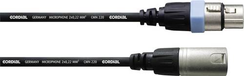 Cordial CCM 1 FM XLR Verbindungskabel [1x XLR-Buchse - 1x XLR-Stecker] 1.00m Schwarz von Cordial