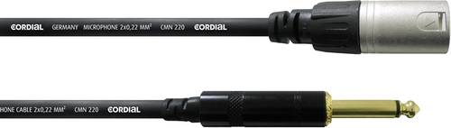Cordial CCM 10 MP XLR Verbindungskabel [1x XLR-Stecker - 1x Klinkenstecker 6.35 mm] 10.00m Schwarz von Cordial