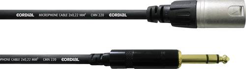 Cordial CFM 0,6MV XLR Adapterkabel [1x XLR-Stecker - 1x Klinkenstecker 6.35 mm] 0.60m Schwarz von Cordial