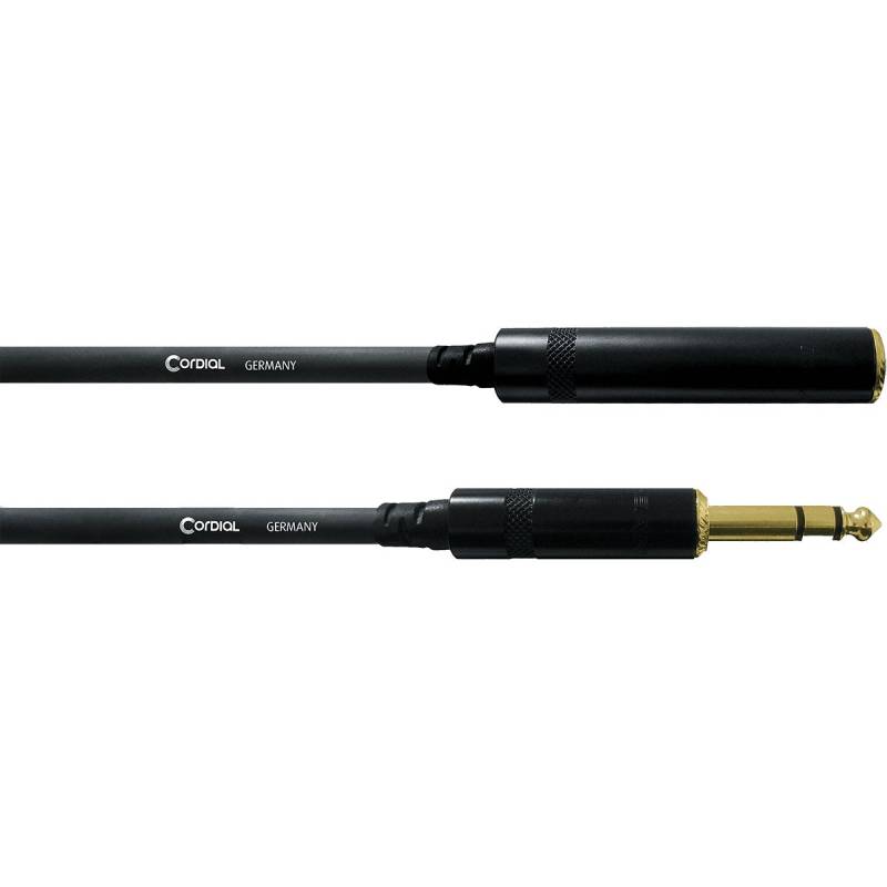 Cordial CFM7.5VK TRS Jack Headphone Extension Cable, 7.5m von Cordial