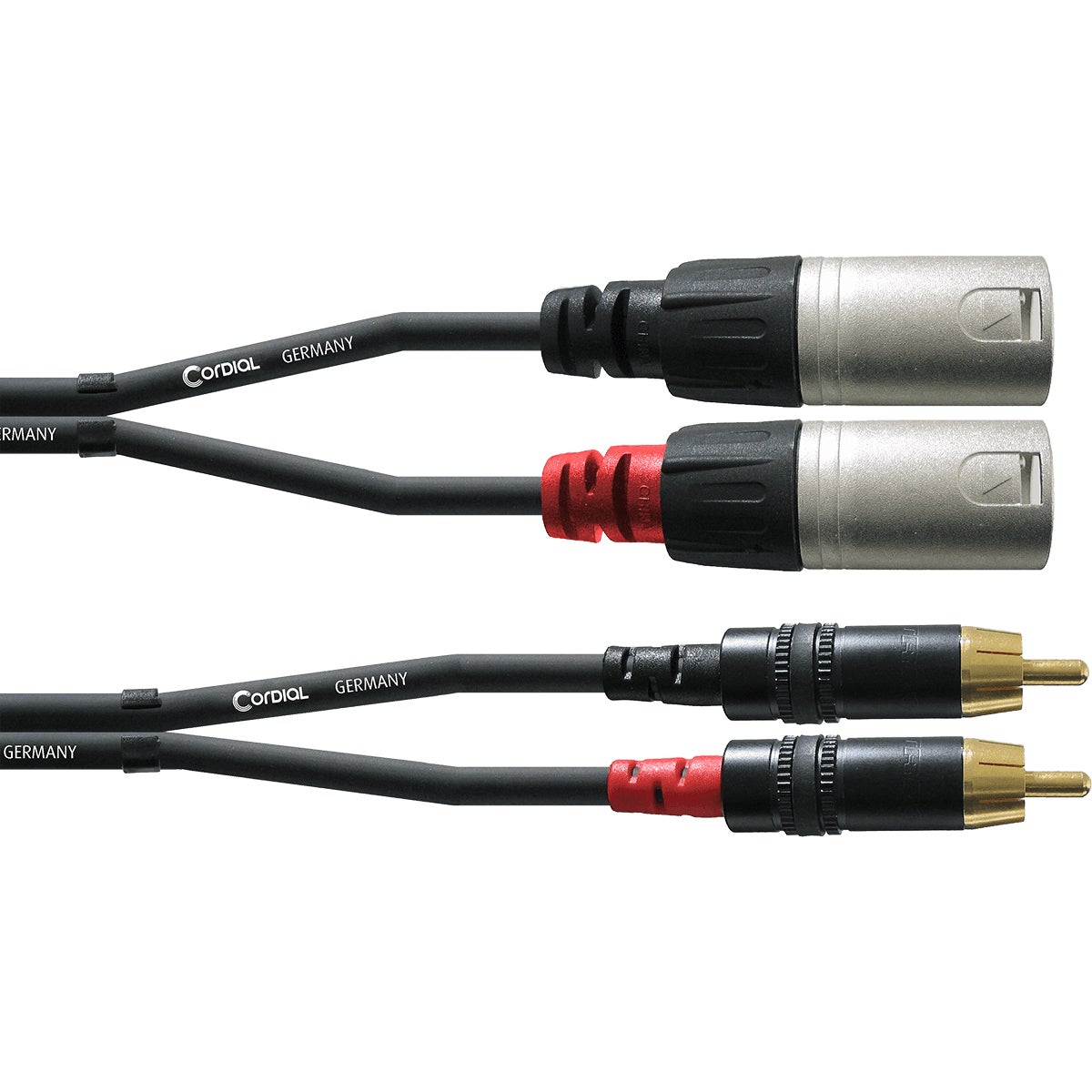 Cordial CFU6MC Intro 2x Male XLR - 2x Male RCA Adapter Cable, 6m Cordial CFU6MC Intro 2x Male XLR - 2x Male RCA Adapter Cable, 6m von Cordial