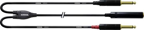 Cordial CFY 0,3 KPP Audio Y-Adapter [1x Klinkenbuchse 6.35mm - 2x Klinkenstecker 6.35 mm] 30.00cm Sc von Cordial
