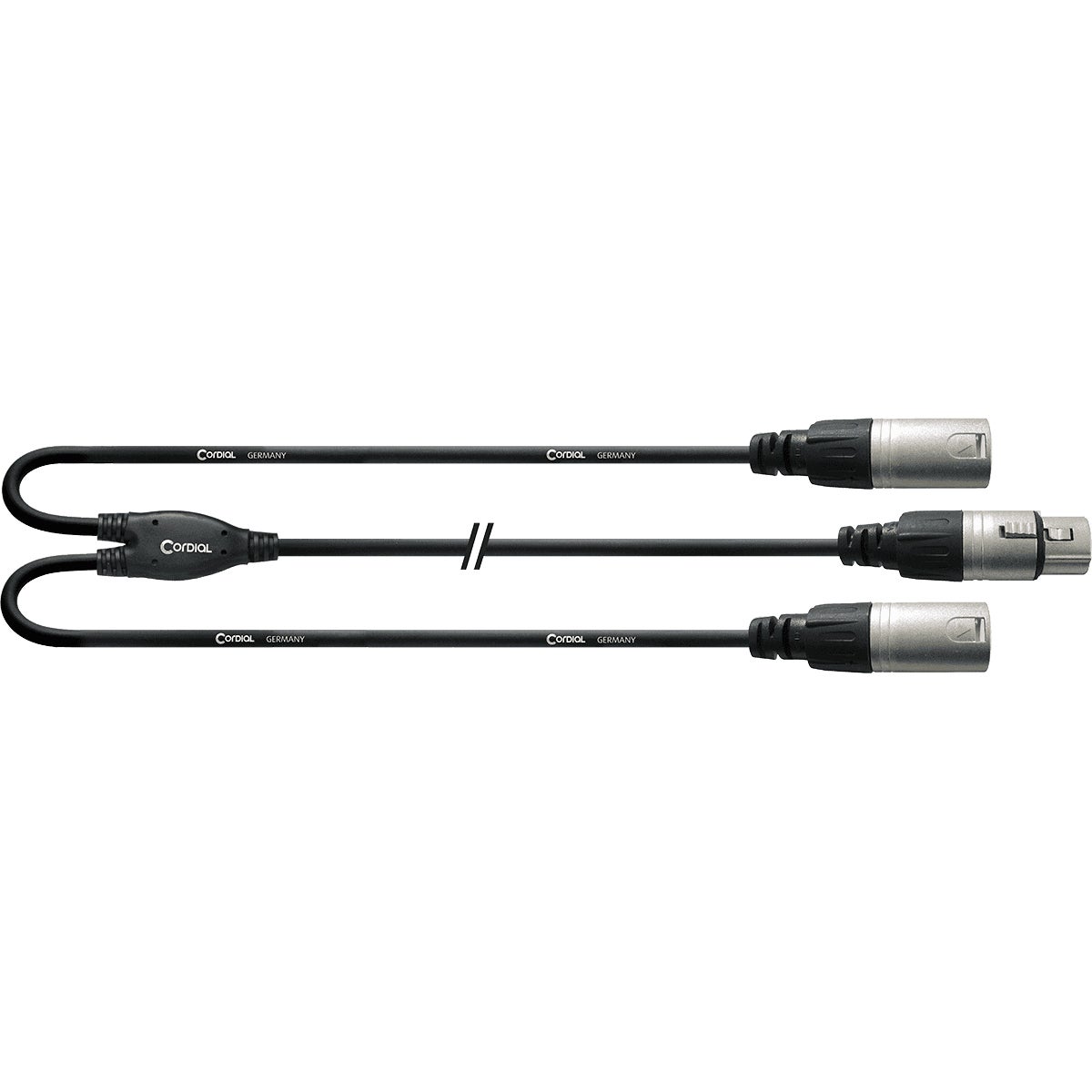 Cordial CFY0.3FMM Intro Female XLR to 2x Male XLR Cable, 0.3m Cordial CFY0.3FMM Intro Female XLR to 2x Male XLR Cable, 0.3m von Cordial