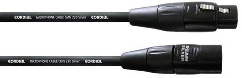Cordial CIM 0,5 FM XLR Verbindungskabel [1x XLR-Buchse - 1x XLR-Stecker] 0.50m Schwarz von Cordial