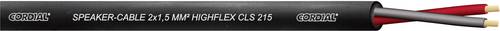 Cordial CLS 215 Black 100 Lautsprecherkabel 2 x 1.50mm² Schwarz Meterware von Cordial