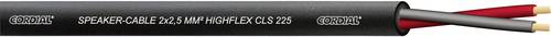 Cordial CLS 225 Black 100-BK Lautsprecherkabel 2 x 2.50mm² Schwarz Meterware von Cordial