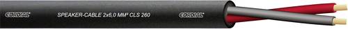 Cordial CLS 260 Black 500 Lautsprecherkabel 2 x 6mm² Schwarz Meterware von Cordial