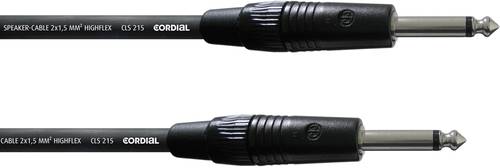 Cordial CPL 1,5 PP Lautsprecher Kabel [1x Klinkenstecker 6.35mm - 1x Klinkenstecker 6.35 mm] 10.00m von Cordial