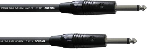 Cordial CPL 10 PP 25 Instrumenten Kabel [1x Klinkenstecker 6.35mm - 1x Klinkenstecker 6.35 mm] 10.00 von Cordial