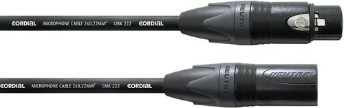 Cordial CPM 1,5 FM XLR Verbindungskabel [1x XLR-Buchse - 1x XLR-Stecker] 1.50m Schwarz von Cordial