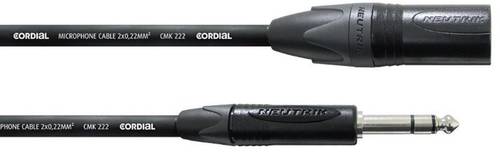 Cordial CPM 5MV XLR Adapterkabel [1x XLR-Stecker - 1x Klinkenstecker 6.35 mm] 5.00m Schwarz von Cordial