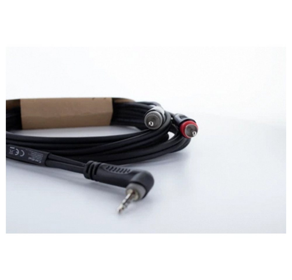 Cordial Cordial 14859 Klinke / Cinch Audio Y-Adapter [1x Klinkenstecker 3.5 mm Audio- & Video-Kabel, (150.00 cm) von Cordial