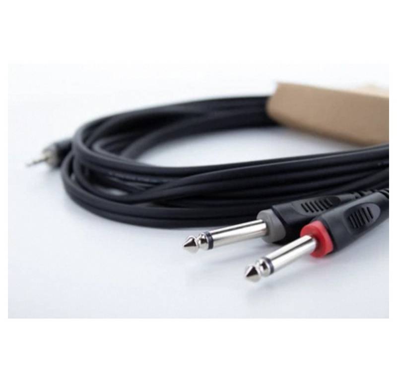 Cordial Cordial 14862 Audio Y-Adapter [1x Klinkenstecker 3.5 mm - 2x Klinkens Audio- & Video-Kabel von Cordial