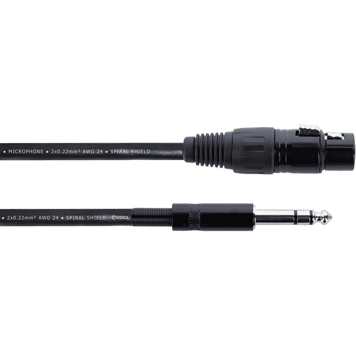 Cordial EM0.5FV Elements Female XLR to TRS Jack Cable, 0.5m Cordial EM0.5FV Elements Female XLR to TRS Jack Cable, 0.5m von Cordial