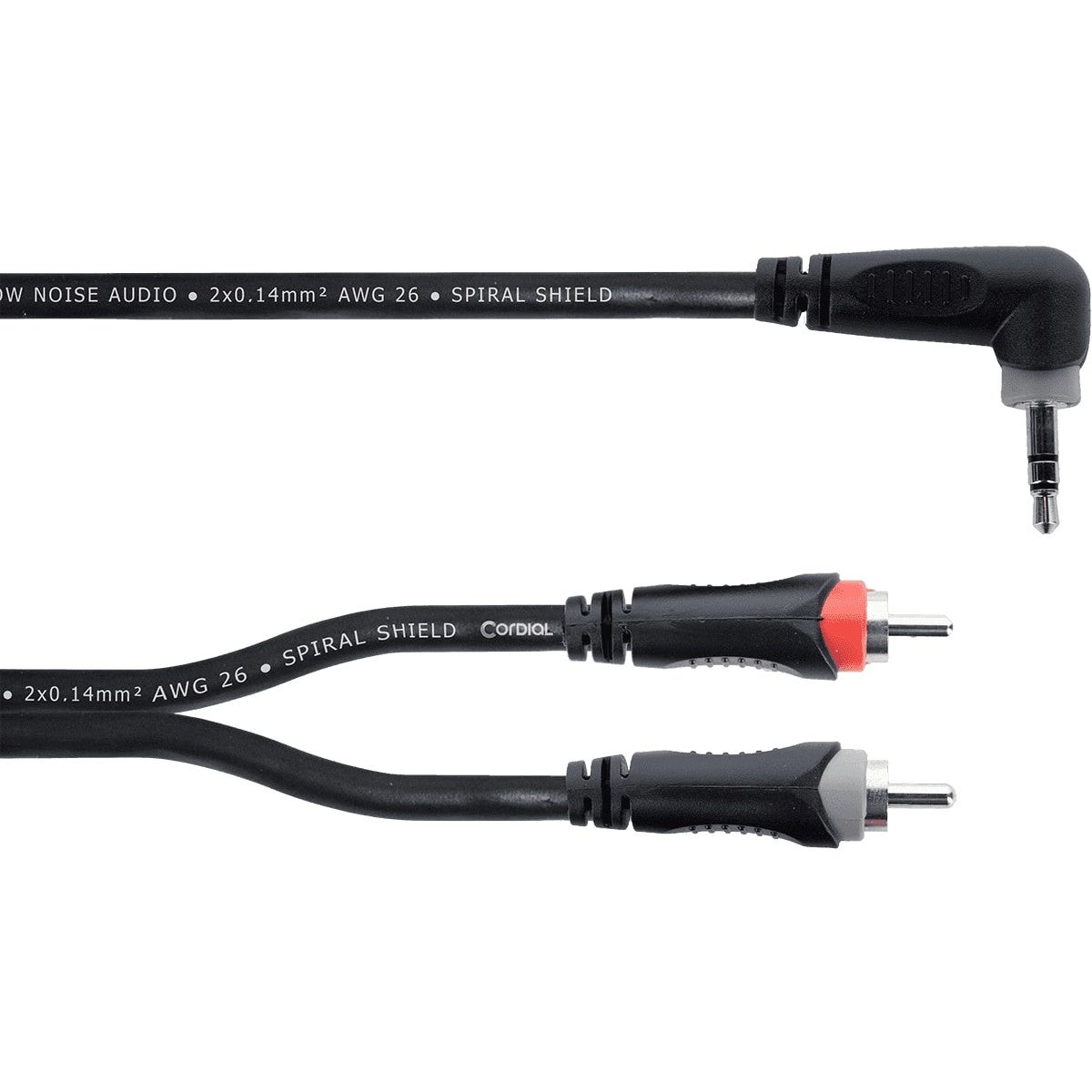 Cordial EY1.5WRCC Elements Right-Angled TRS Mini-Jack to 2x RCA Cable, 1.5m Cordial EY1.5WRCC Elements Right-Angled TRS Mini-Jack to 2x RCA Cable, 1.5m von Cordial