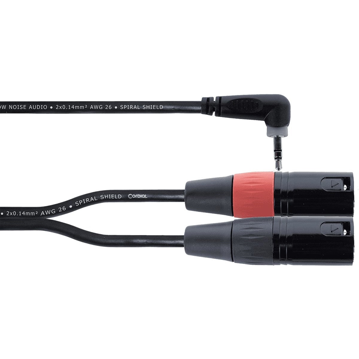 Cordial EY1.5WRMM Elements Right-Angled Stereo Mini Jack - 2x Male XLR Cable, 1.5m Cordial EY1.5WRMM Elements Right-Angled Stereo Mini Jack - 2x Male XLR Cable, 1.5m von Cordial