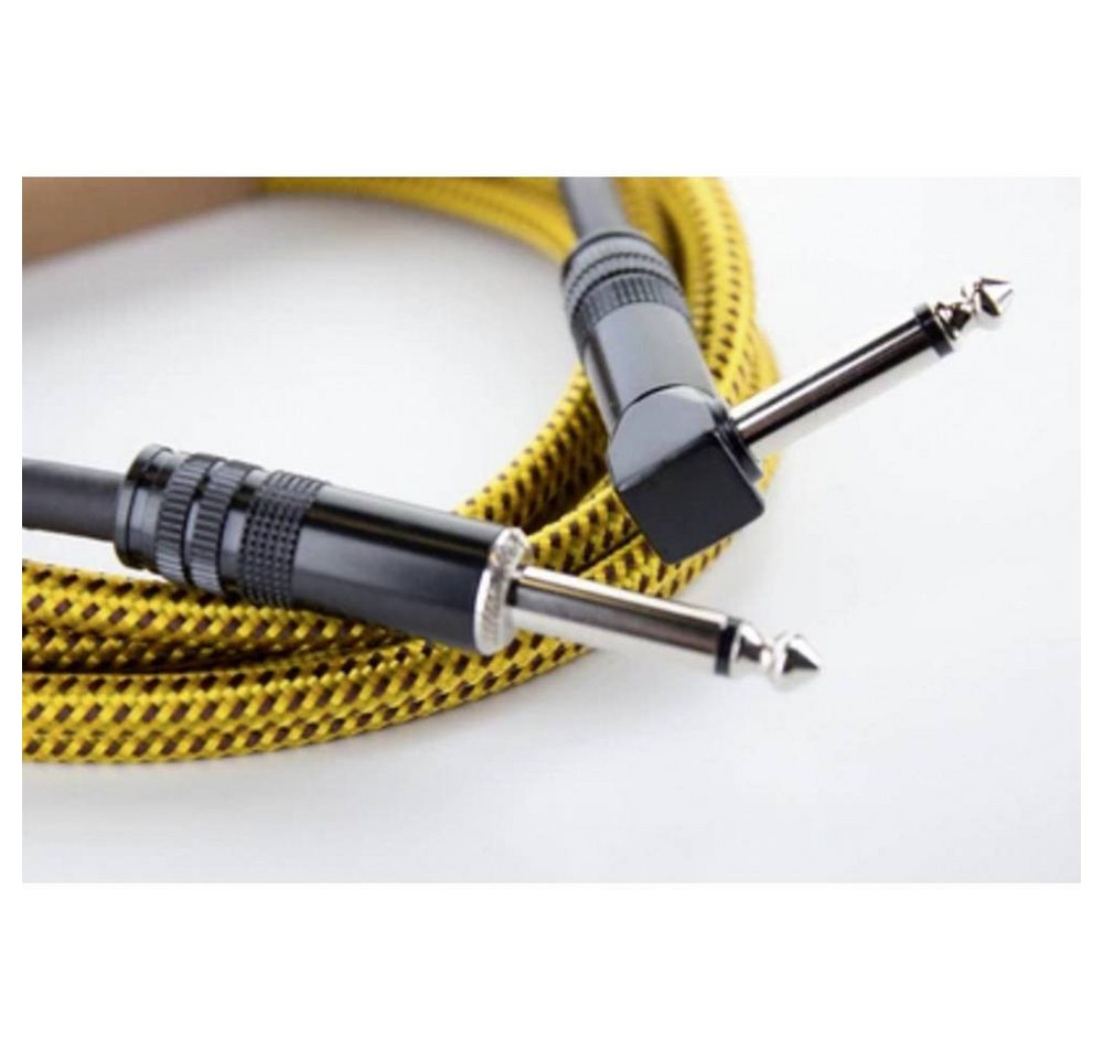 Cordial Instrument Connector 1: Plug 6.3 mono black/Plug Audio- & Video-Kabel, Textil-Mantel Cordial Instrument Connector 1: Plug 6.3 mono black/Plug Audio- & Video-Kabel, Textil-Mantel von Cordial