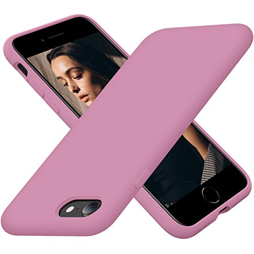 Cordking Designed for iPhone SE Case 2022/2020, for iPhone 7 8 Case, Silicone Ultra Slim Shockproof Phone Case with [Soft Microfiber Lining], 4.7 inch,Lilac Purple von Cordking