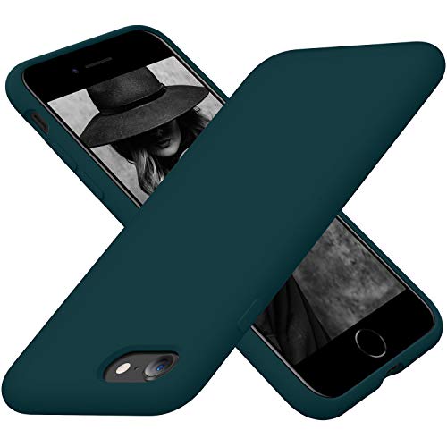 Cordking Designed for iPhone SE Case 2022/2020, for iPhone 7 8 Case, Silicone Ultra Slim Shockproof Phone Case with [Soft Microfiber Lining], 4.7 inch,Teal von Cordking