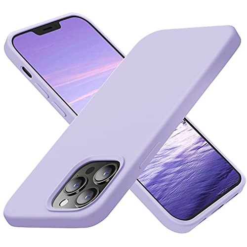 Cordking Entworfen für iPhone 13 Pro Max Hülle, Silikon, ultradünn, stoßfest, Schutzhülle mit [weichem, kratzfestem Mikrofaser-Futter], 6,7 inch, Clove Purple von Cordking