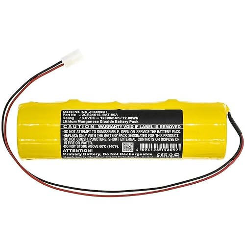 CoreParts Battery for Alarm System 72Wh Li-MnO2 6V 12000mAh, W125989580 (72Wh Li-MnO2 6V 12000mAh Yellow for Jablotron Alarm System JA-80A) von CoreParts