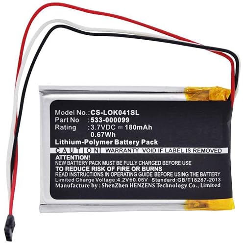 CoreParts Battery for Keyboard,Mouse 0.67Wh Li-Pol 3.7V 180mAh, W125991179 (0.67Wh Li-Pol 3.7V 180mAh Black for Logitech Keyboard,Mouse ik1041, Keys-to-Go) von CoreParts
