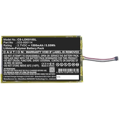 CoreParts Battery for Keyboard,Mouse 6.66Wh Li-Pol 3.7V 1800mAh, W125991185 (6.66Wh Li-Pol 3.7V 1800mAh Black for Logitech Keyboard,Mouse IIIuminated Keyboard K810, K810) von CoreParts