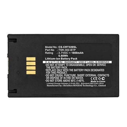 CoreParts Battery for Remote Control 6.66Wh Li-ion 3.7V 1800mAh, W125993849 (6.66Wh Li-ion 3.7V 1800mAh Black for Crestron Remote Control TSR-302, TSR-302 Handheld Touch Screen) von CoreParts